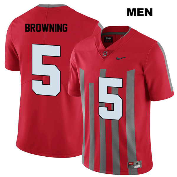 Ohio State Buckeyes Men's Baron Browning #5 Red Authentic Nike Elite College NCAA Stitched Football Jersey IB19Z01TJ